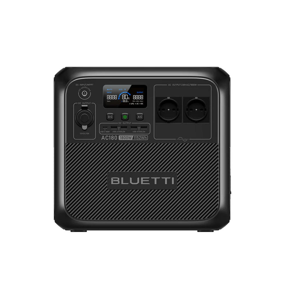 BLUETTI AC180 휴대용 파워뱅크 | 1800W 1152Wh