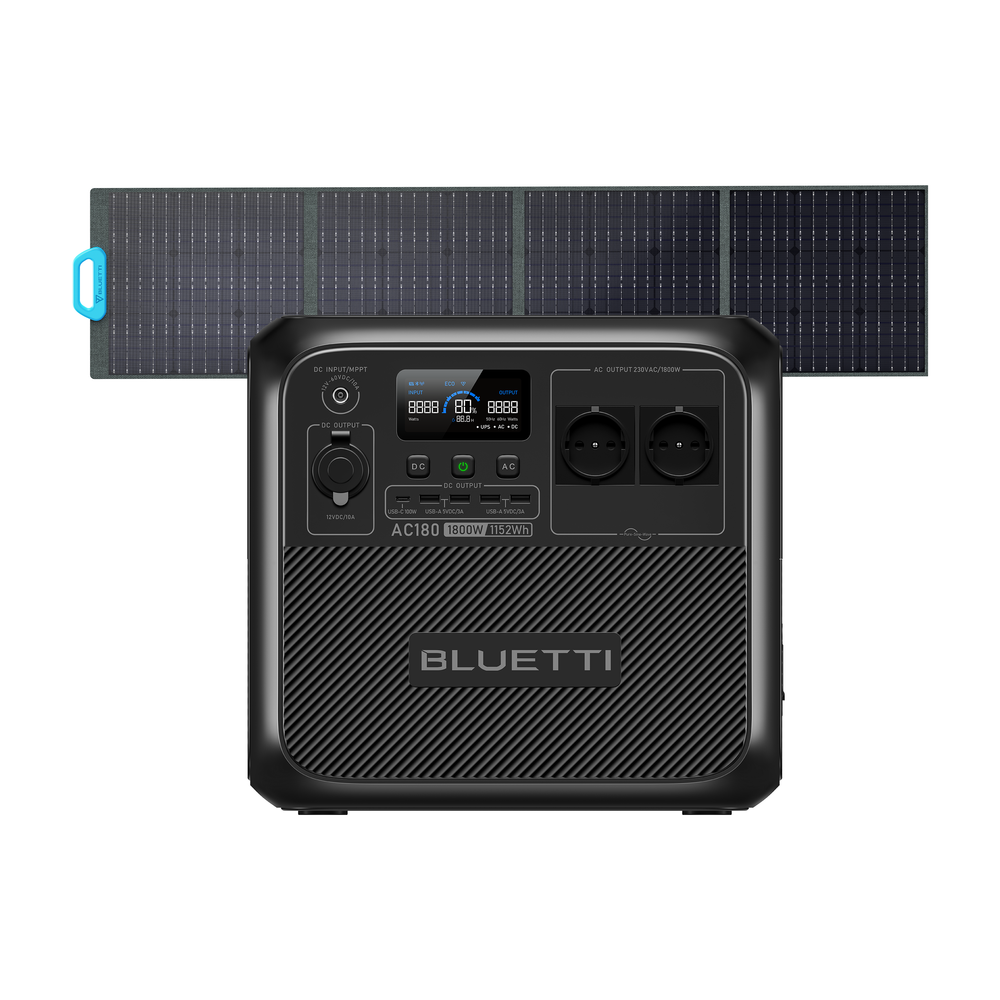 BLUETTI AC180 휴대용 파워뱅크 | 1800W 1152Wh