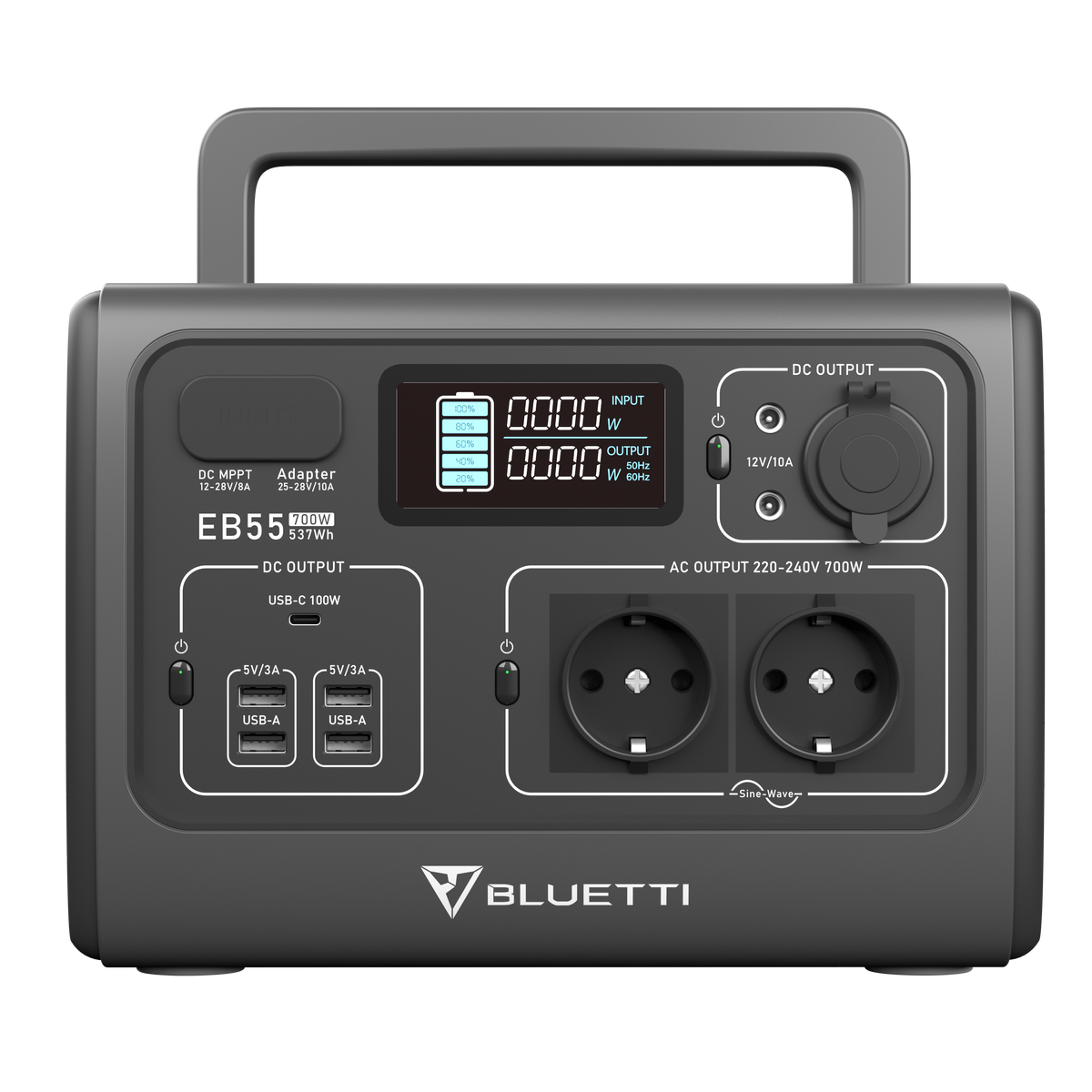 BLUETTI EB55 + PV120D 태양광 패널 세트