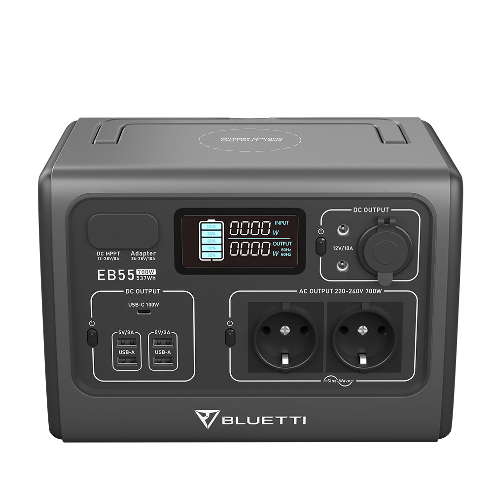 BLUETTI EB55 + PV120D 태양광 패널 세트
