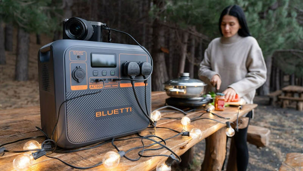 1440Wh 용량으로 다양한 캠핑 전자기기를 동시에 구동하는 AC180P