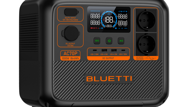 BLUETTI AC70P 휴대용 파워 – 864Wh 경량 포터블 전력