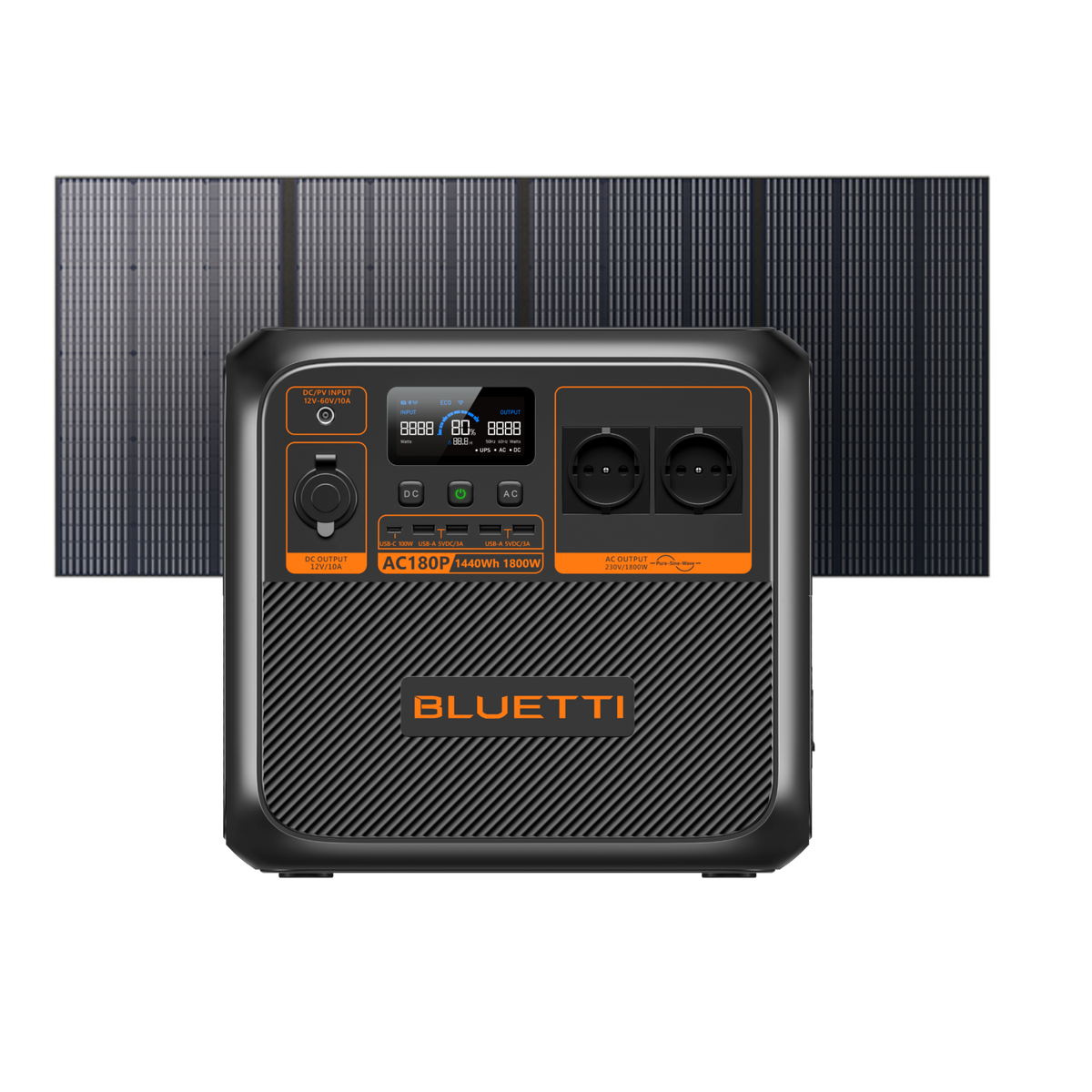 BLUETTI AC180P+350W | 1800W 1440Wh 350W 태양광 패널 세트