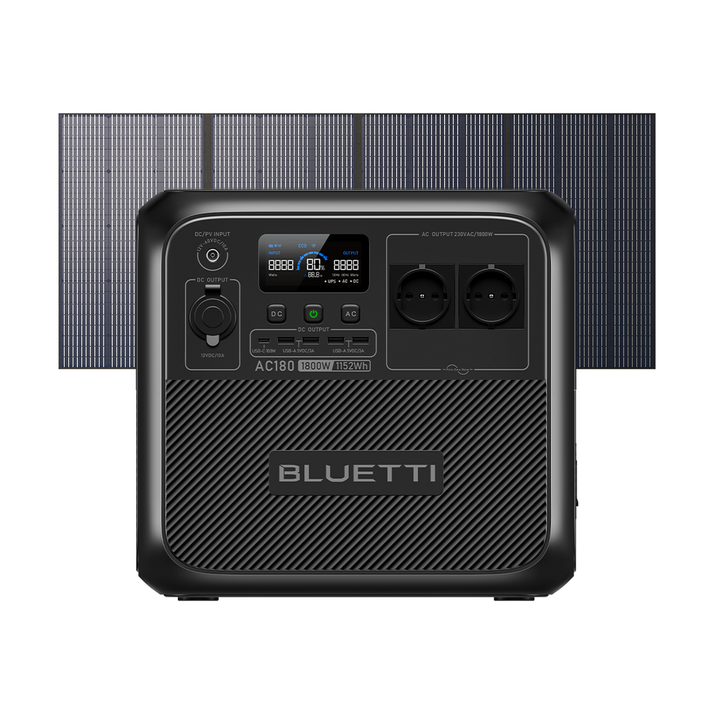 BLUETTI AC180 휴대용 파워뱅크  | 1800W 1152Wh