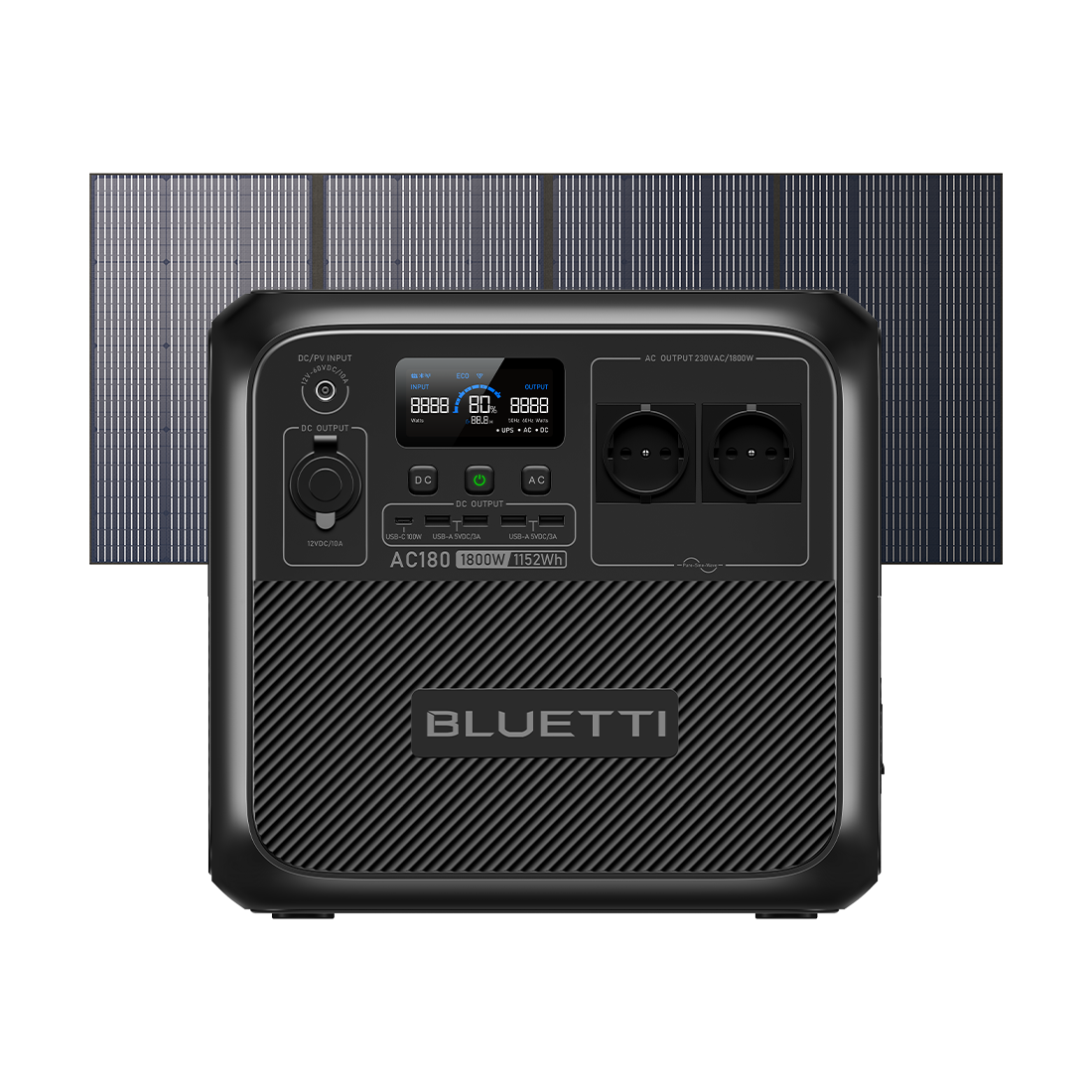 Power Station BLUETTI AC180 Con Pannello Solare PV200,Batteria LiFePO4 1152Wh,GeneratoreSolare - Foto 11
