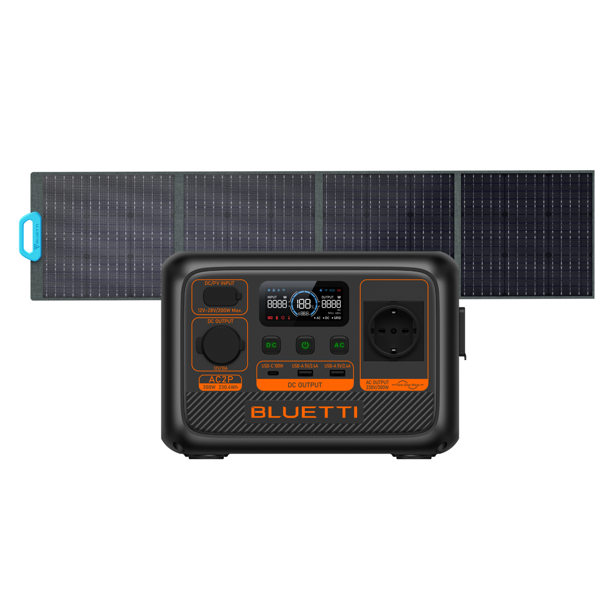 BLUETTI AC2P + PV200  태양광 패널 세트