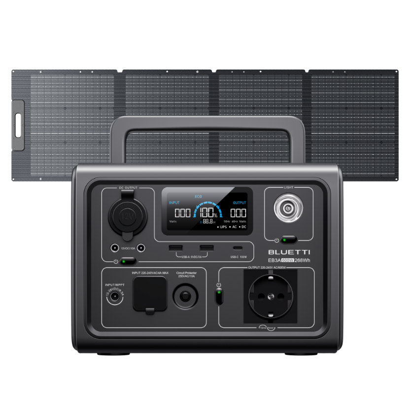BLUETTI EB3A + PV200 태양광 패널 세트